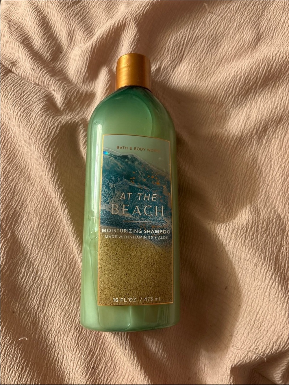 Bath & Body Works At The Beach Moisturizing Shampoo - Teal with Gold Cap